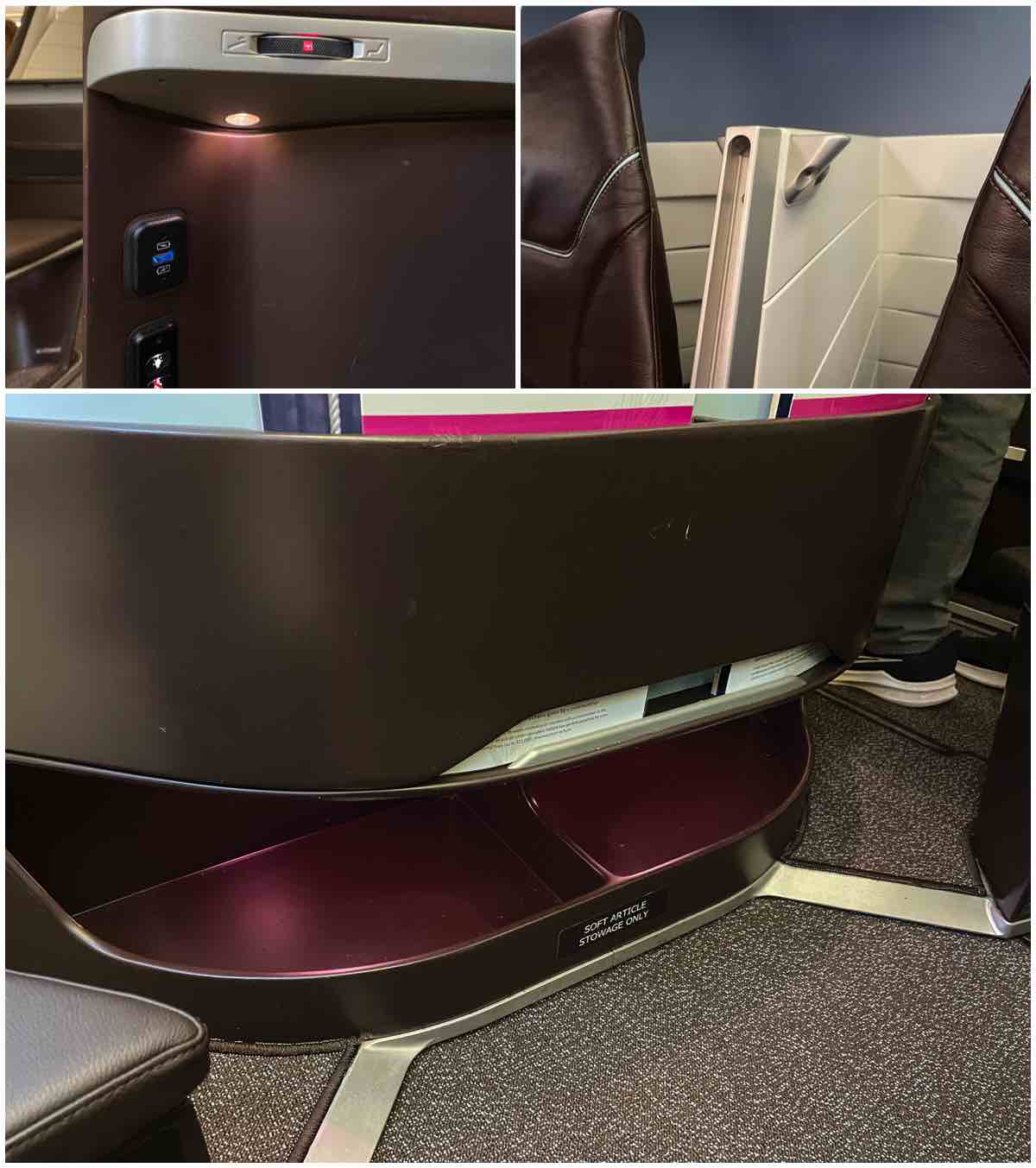 Hawaiian Airlines a330-200 first class seat features 