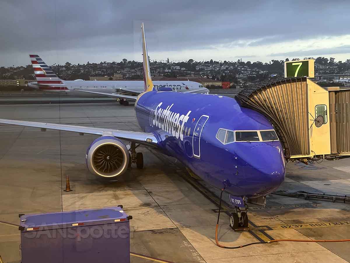 Southwest Airlines 737 max 8 N1807U San Diego Airport