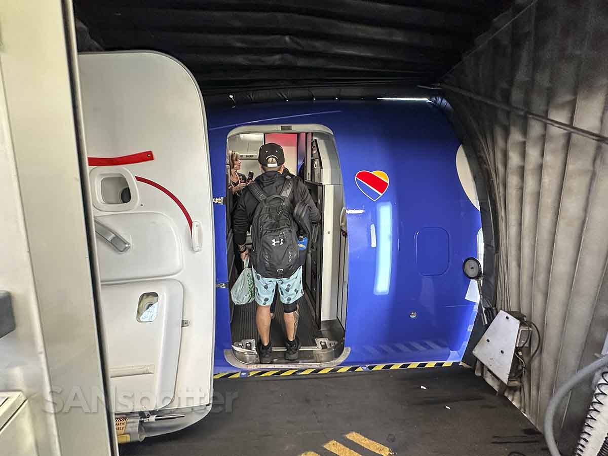 Southwest 737 MAX 8 boarding door