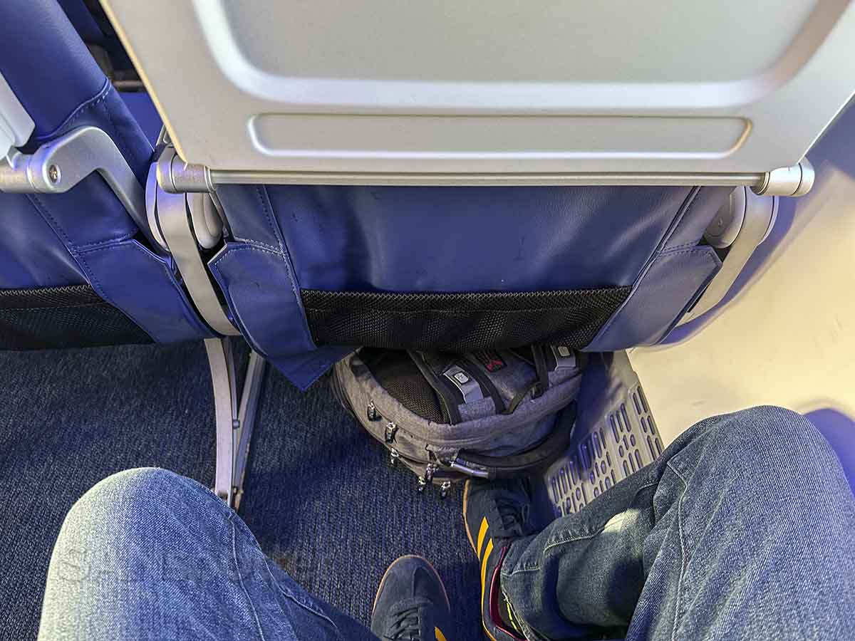 Southwest 737 MAX 8 leg room