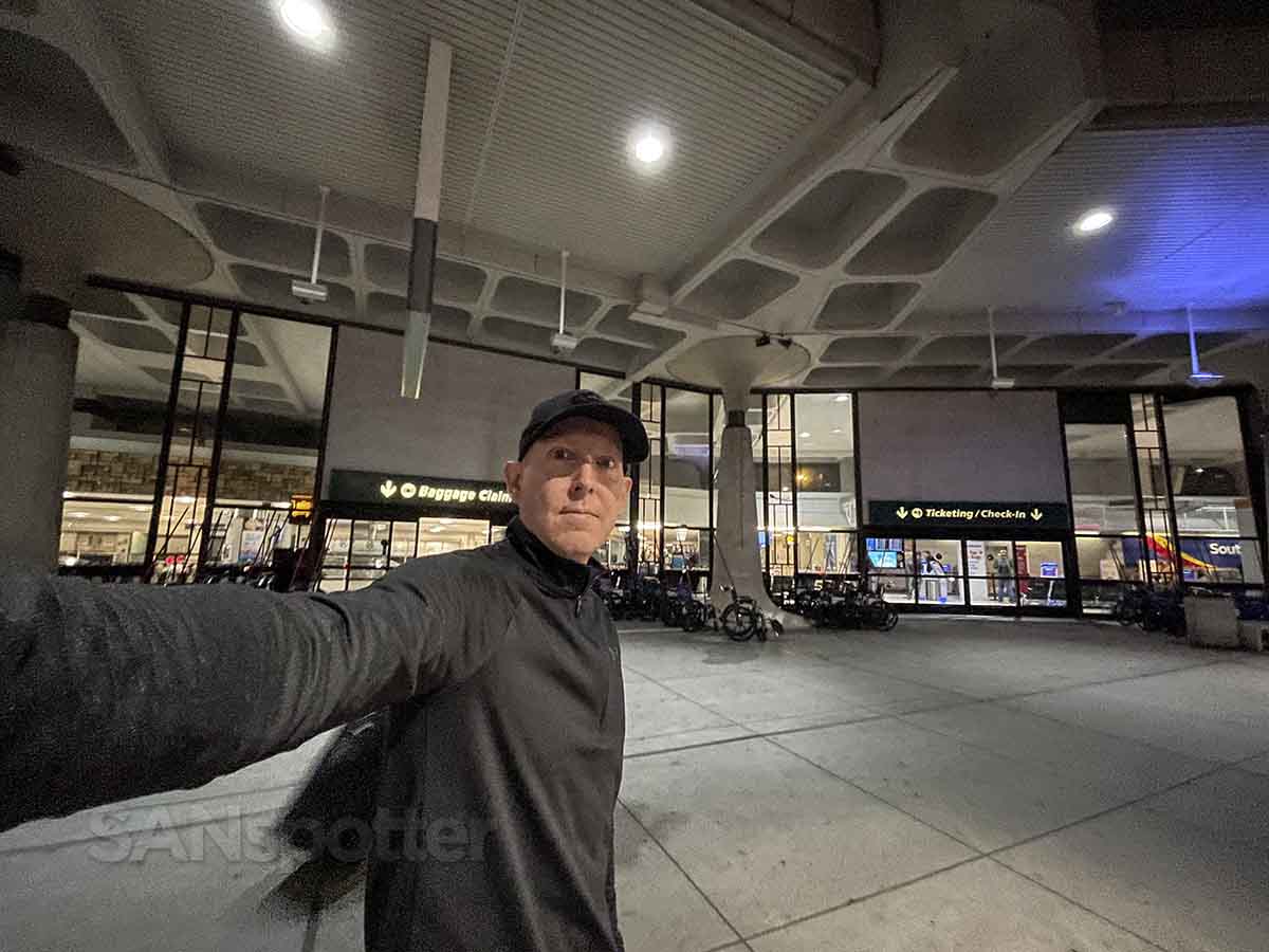 SANspotter at terminal 1 entrance San Diego airport