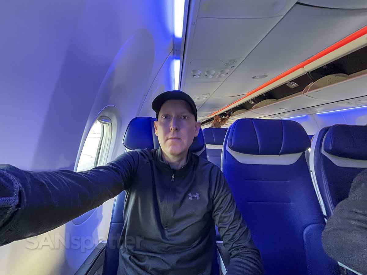 SANspotter selfie Southwest 737 MAX 8