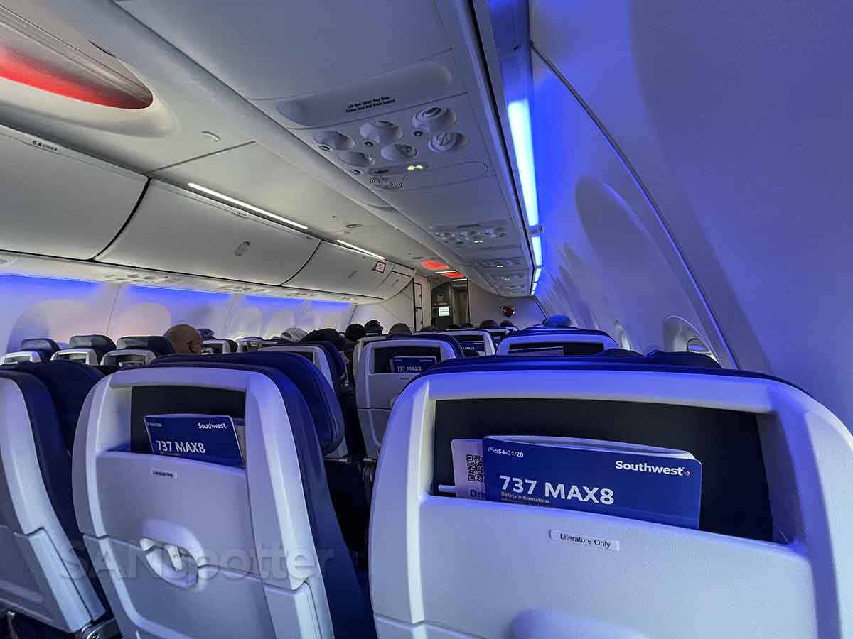 Southwest 737 MAX 8 cabin