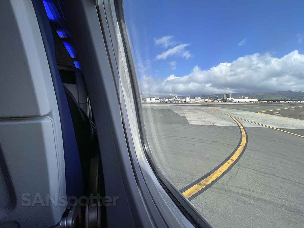 Southwest 737 max 8 taxiing at HNL