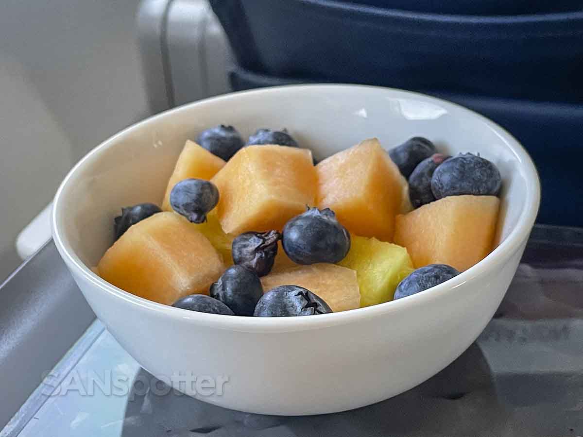 Delta first class breakfast fruit bowl