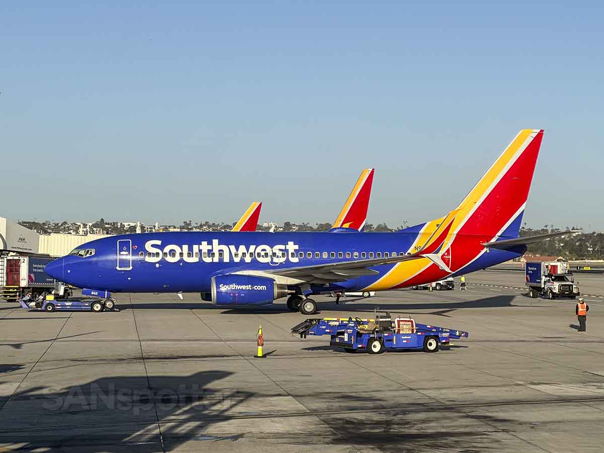 Southwest Airlines 737-700 at SAN
