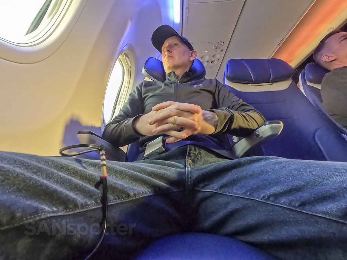 SANspotter manspread southwest airlines
