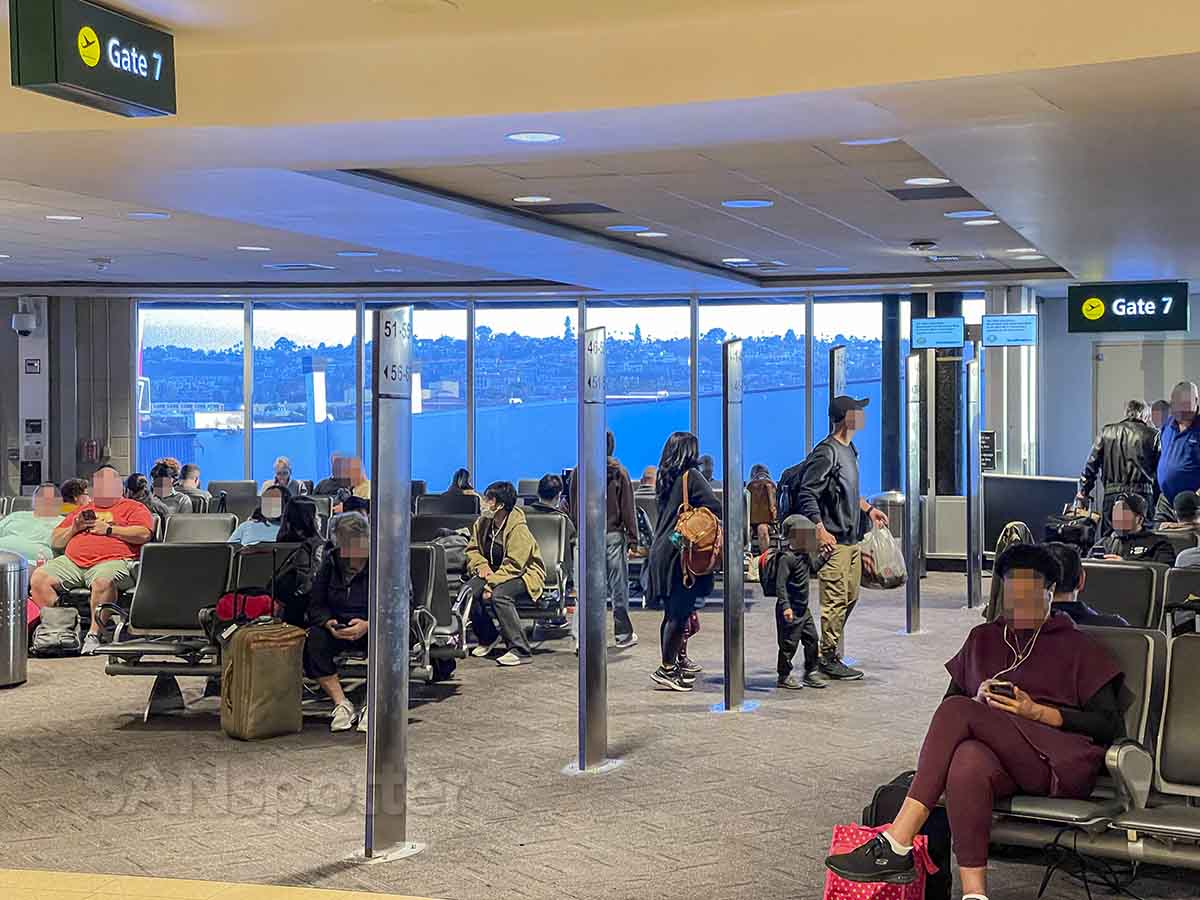 Southwest Airlines gate area for Hawaii flight