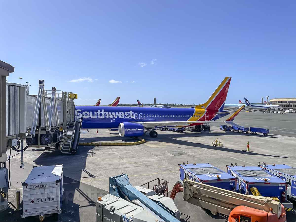 Southwest Airlines airplanes at HNL