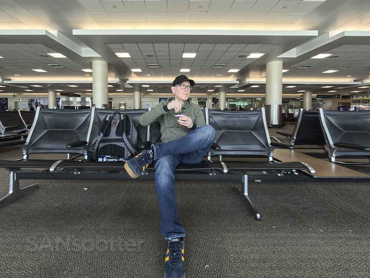 SANspotter sitting in the Humphrey terminal MSP airport 