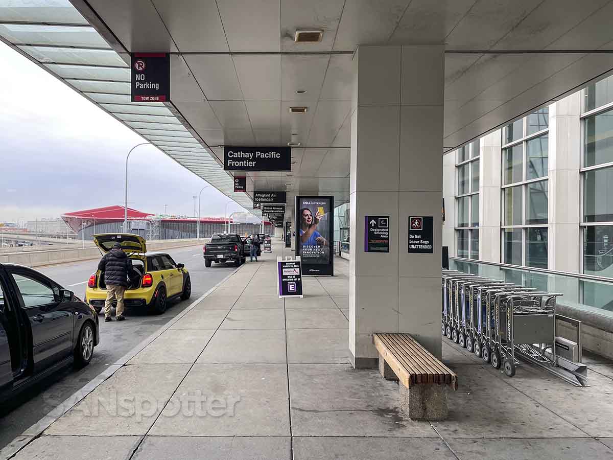 Departures level terminal E Boston Logan Airport 
