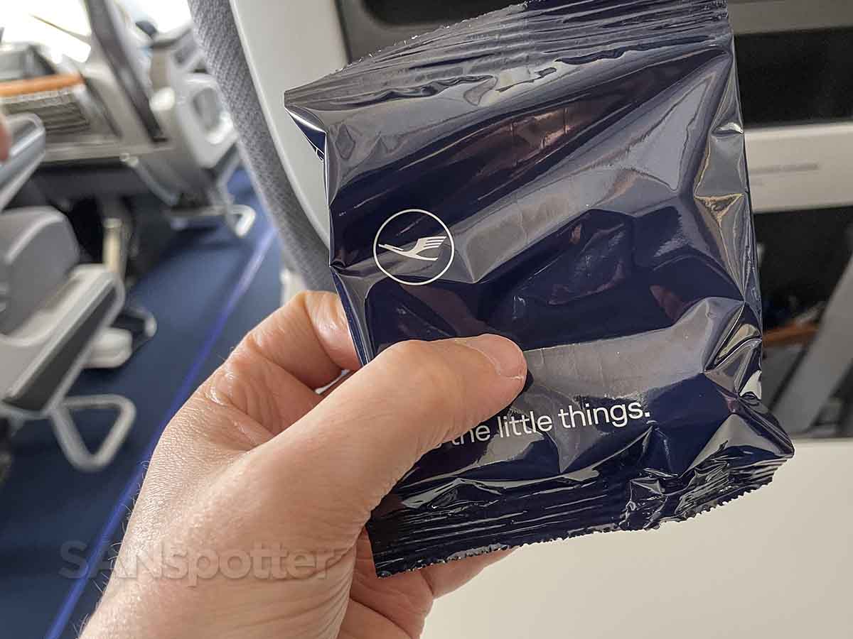 Lufthansa a350-900 premium economy snack bag