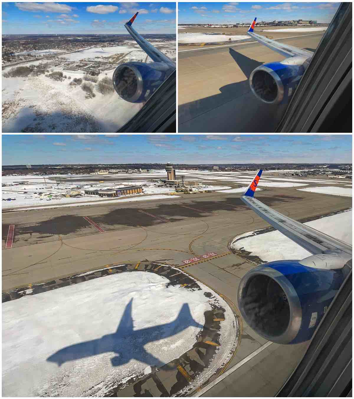 Sun country 737-800 departing MSP airport 