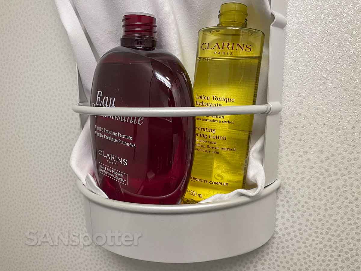 Air France 777-300 business class lavatory soaps and lotions
