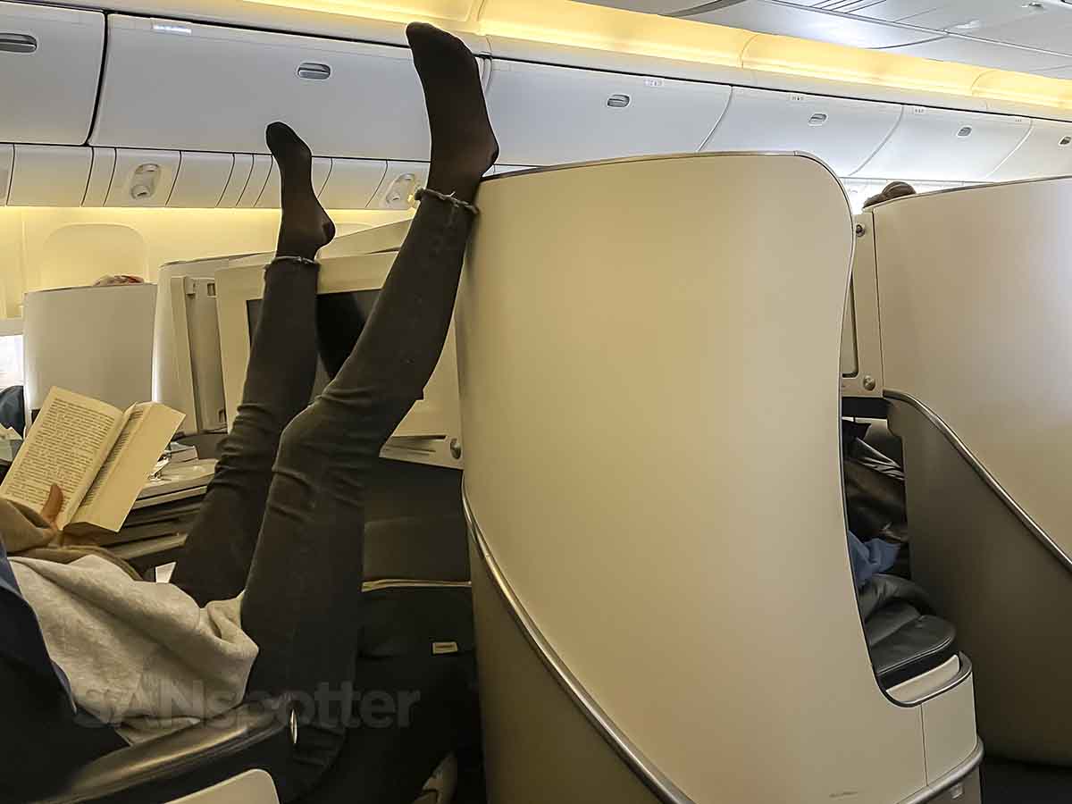 Air France 777-300 business class passenger shaming 
