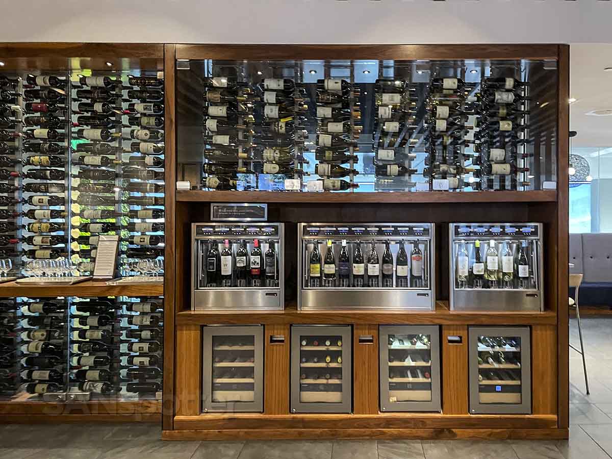 Amex centurion lounge SFO wine