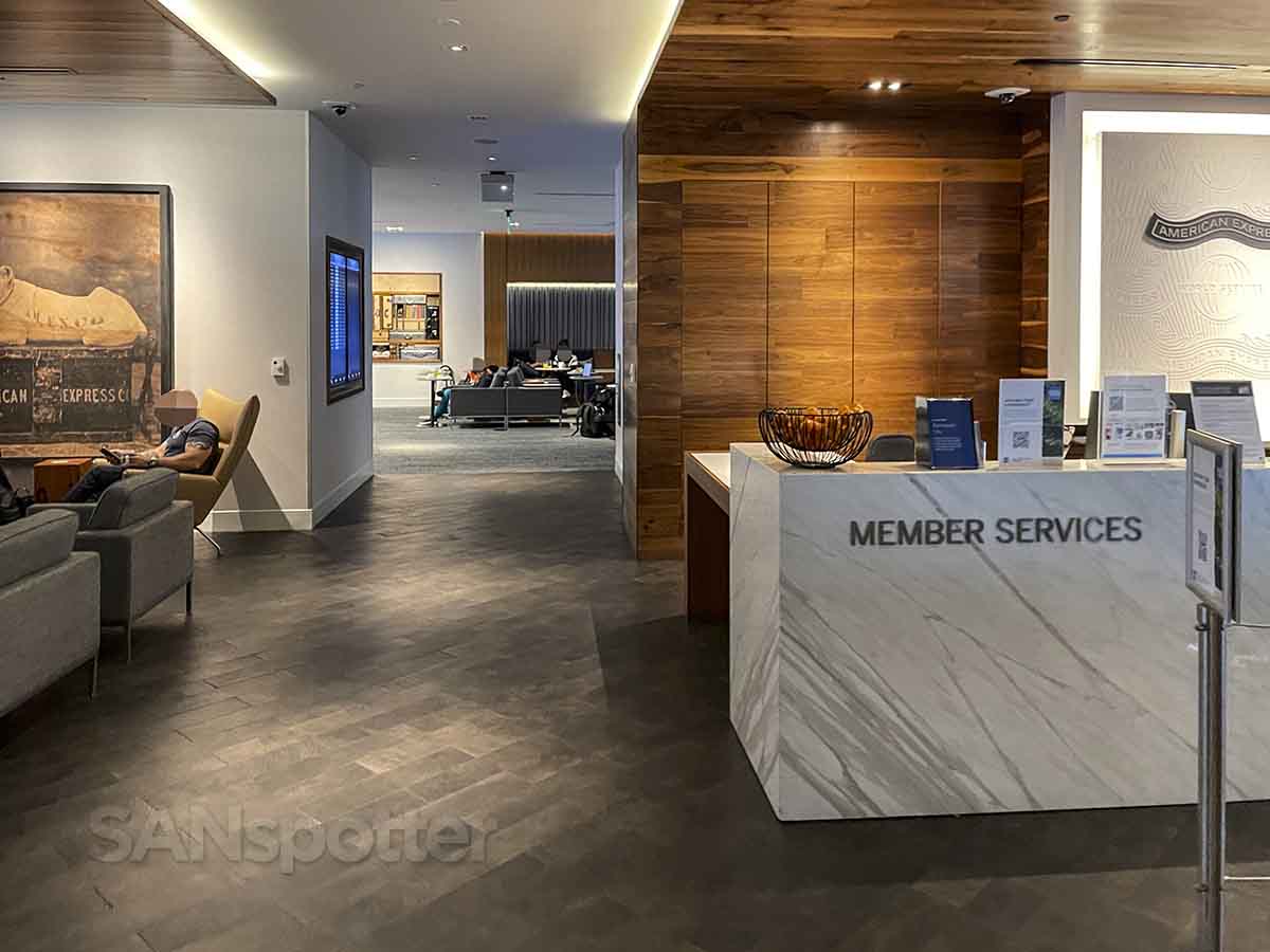 Amex centurion lounge SFO layout