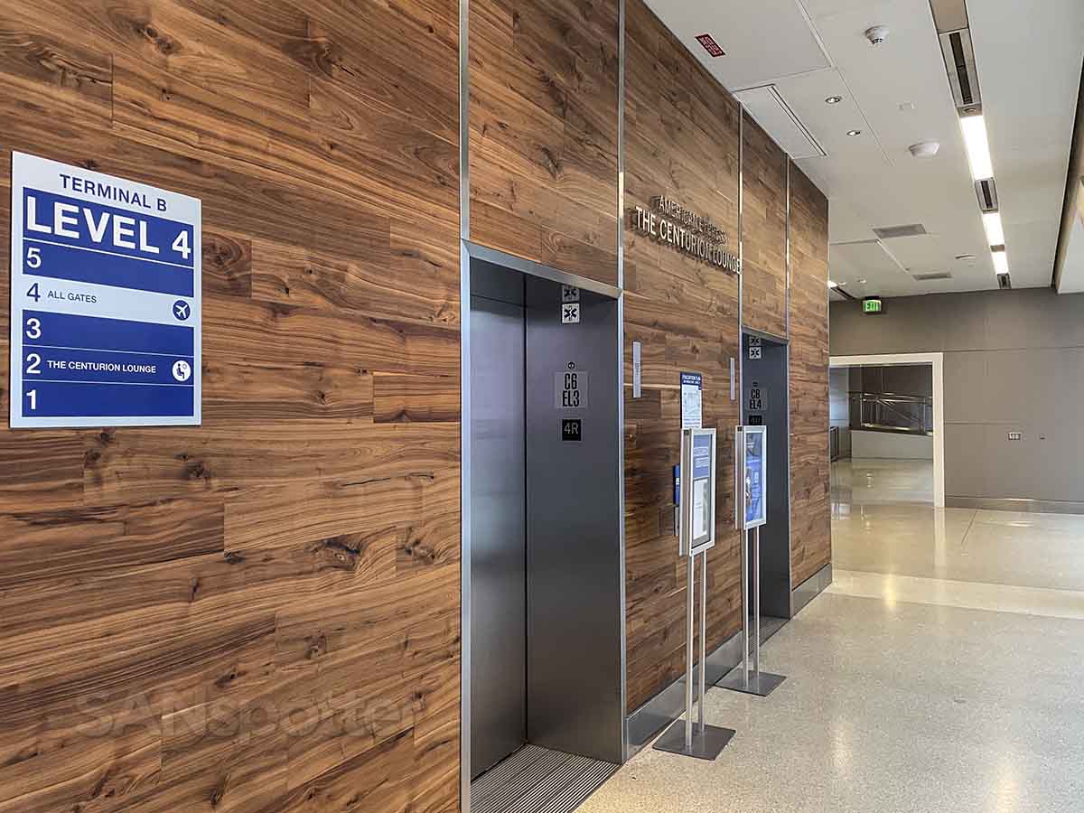 Amex centurion lounge elevators LAX