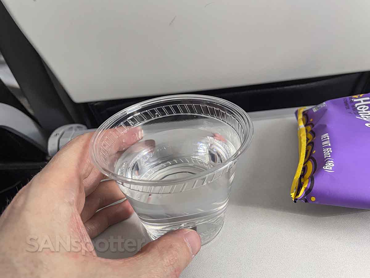 Breeze Airways complimentary water
