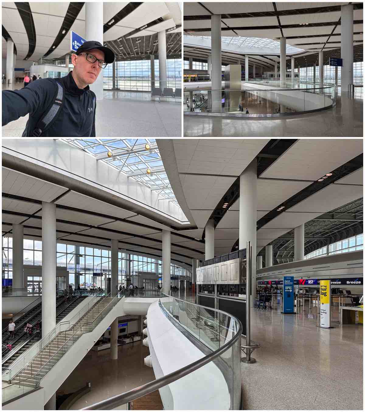 MSY airport main terminal interior