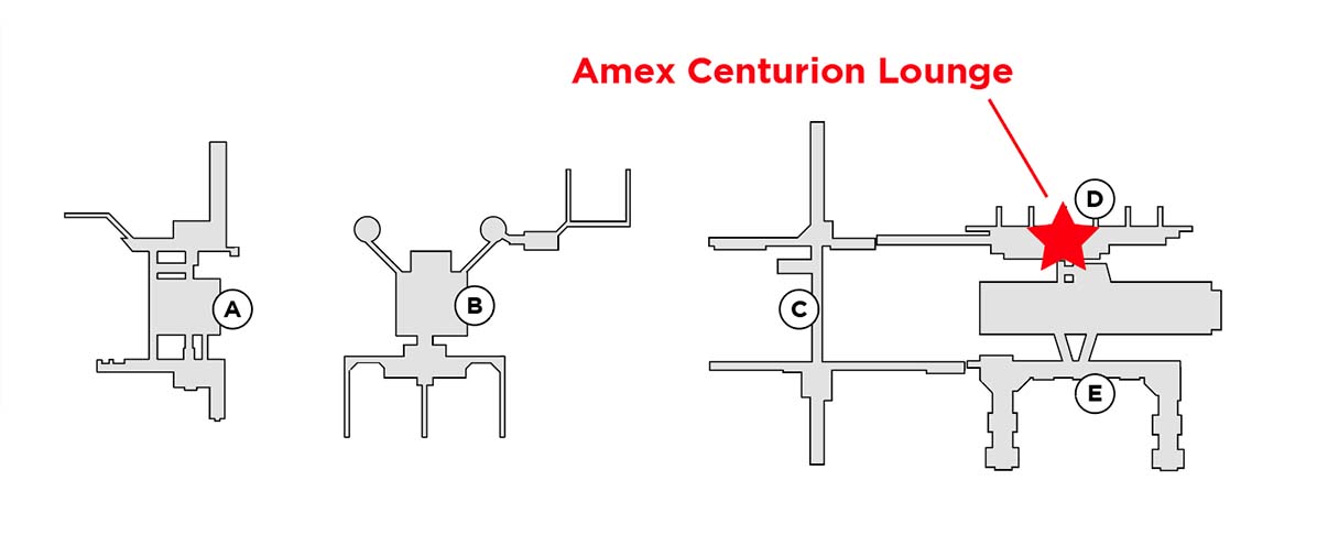 amex centurion lounge location map iah