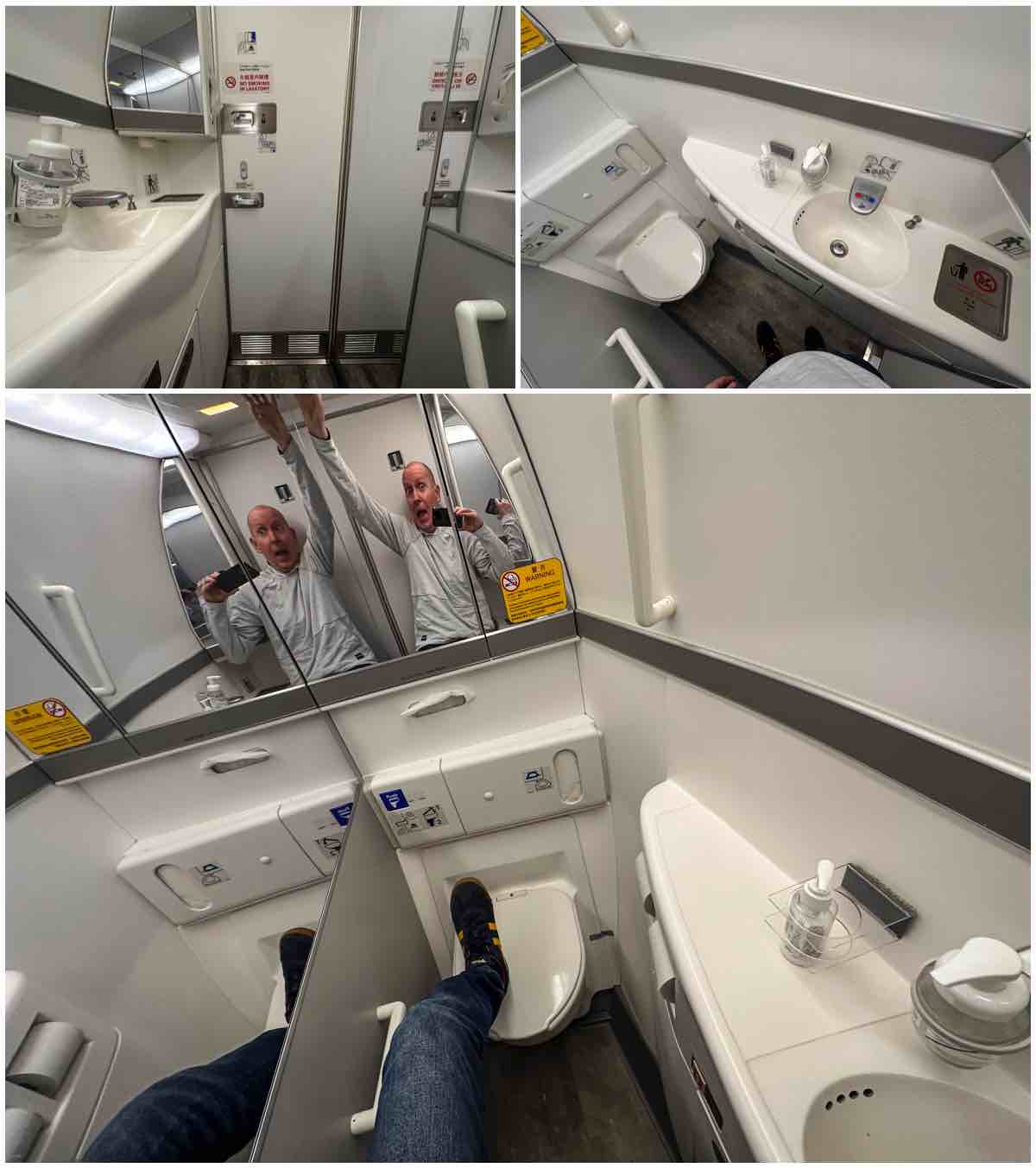 ANA 777-300ER economy class lavatory