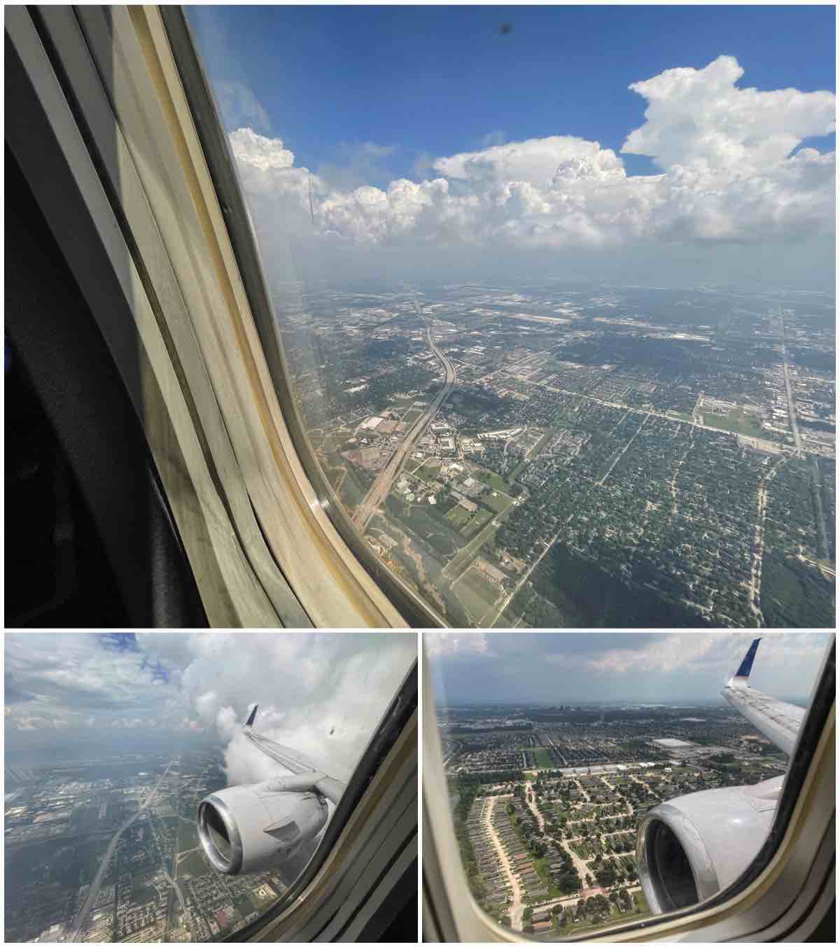 Approach into Houston united 737-700