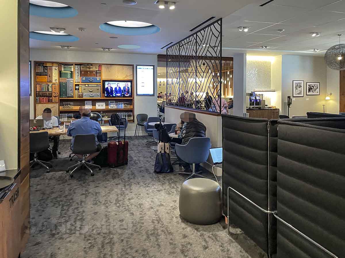 Amex centurion lounge IAH sections