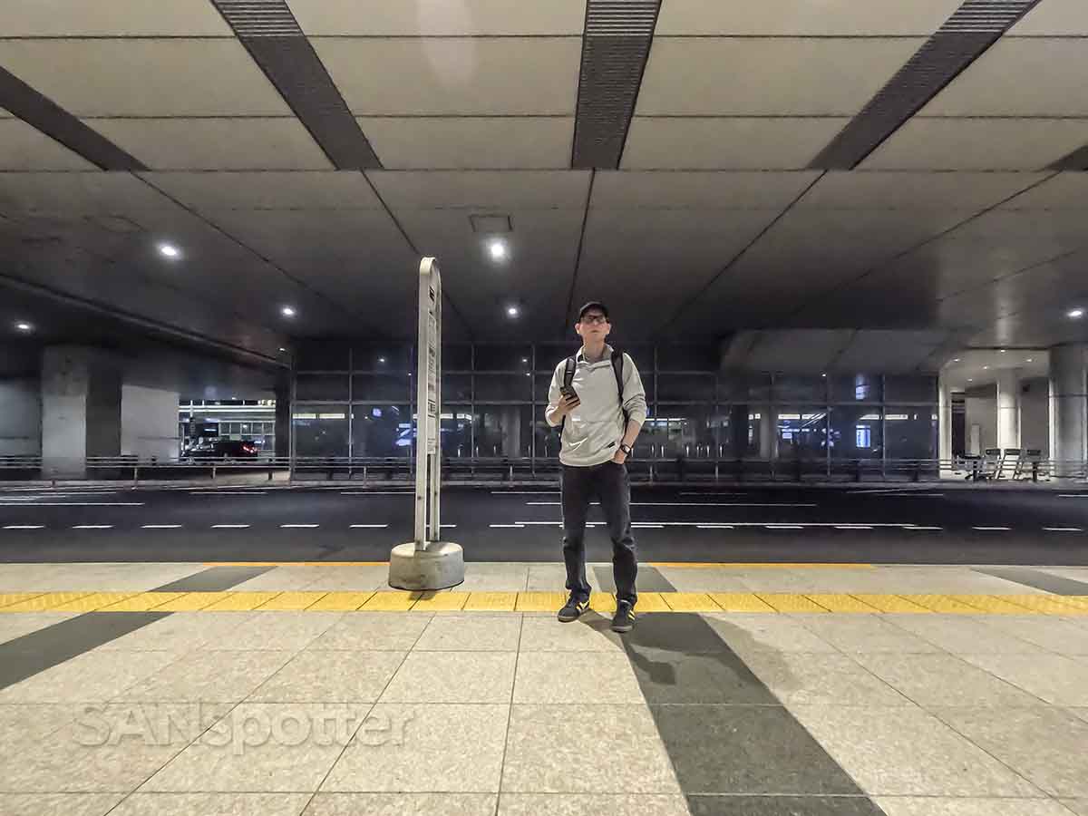 SANspotter standing curbside terminal 3 Tokyo Haneda Airport