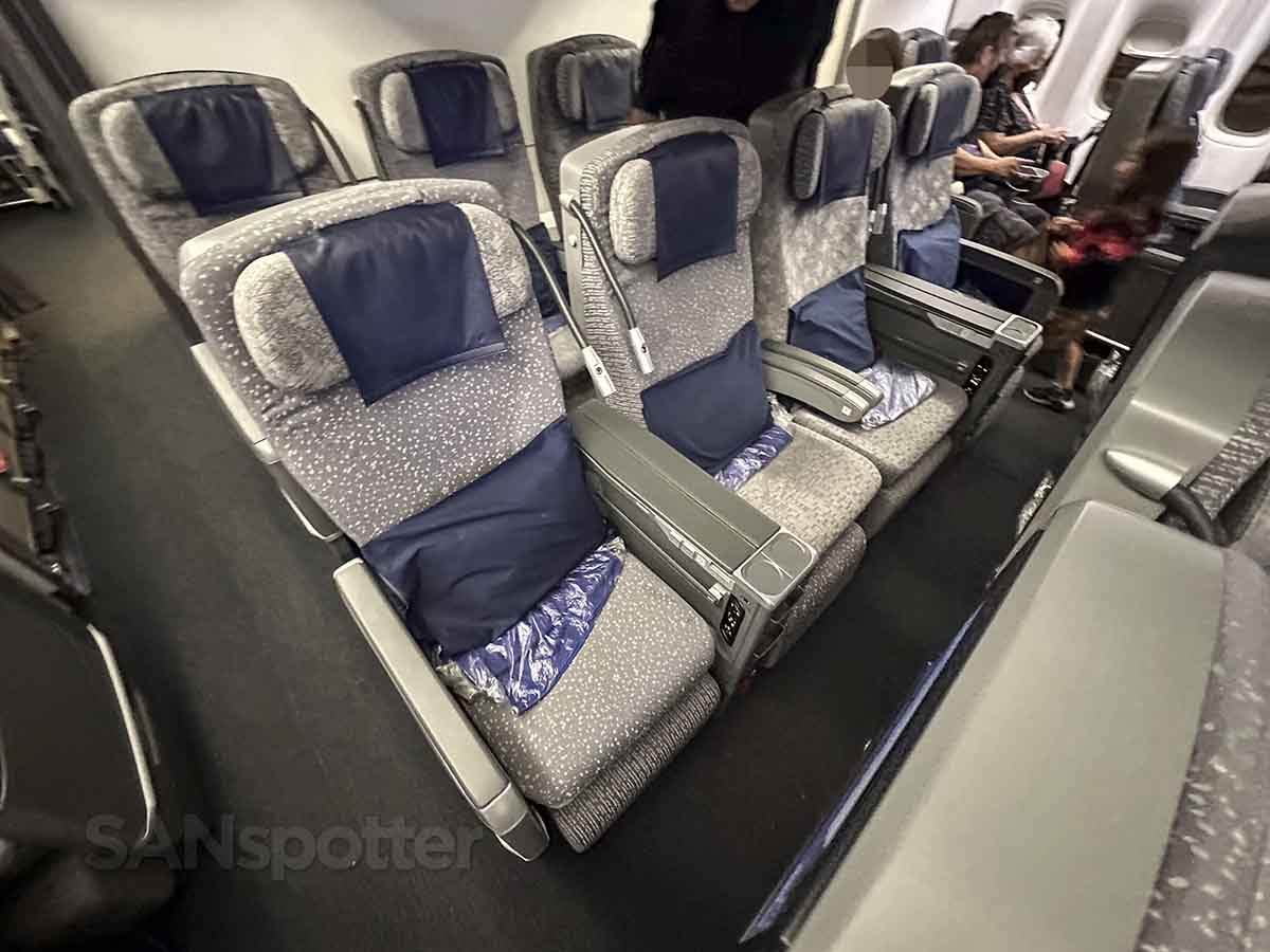 ANA 777-300ER premium economy seats row 26 and 27