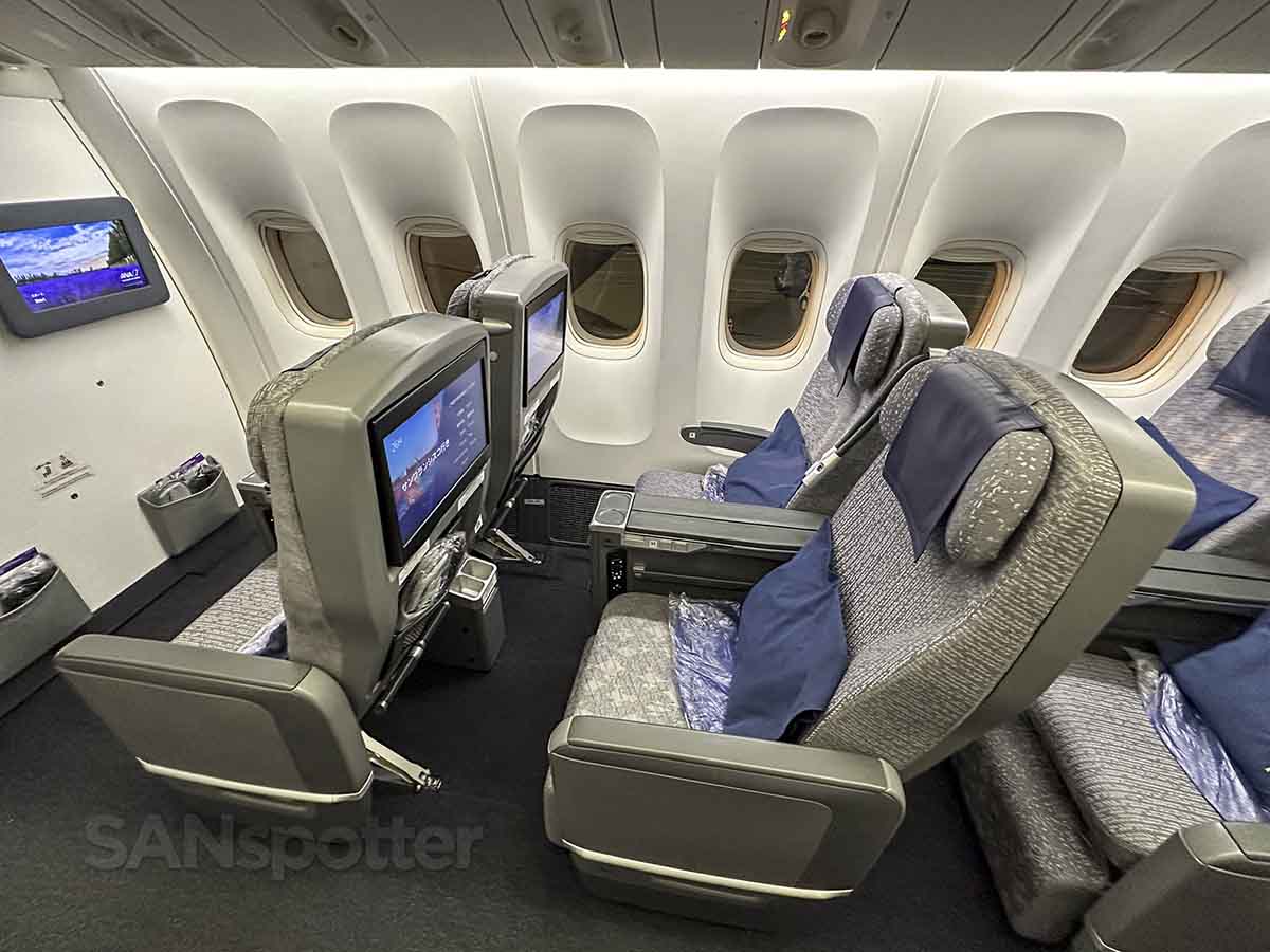 ANA 777-300ER premium economy window seats