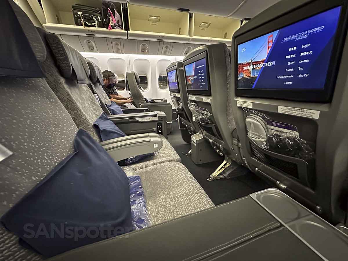 ANA 777-300ER premium economy seats row 26