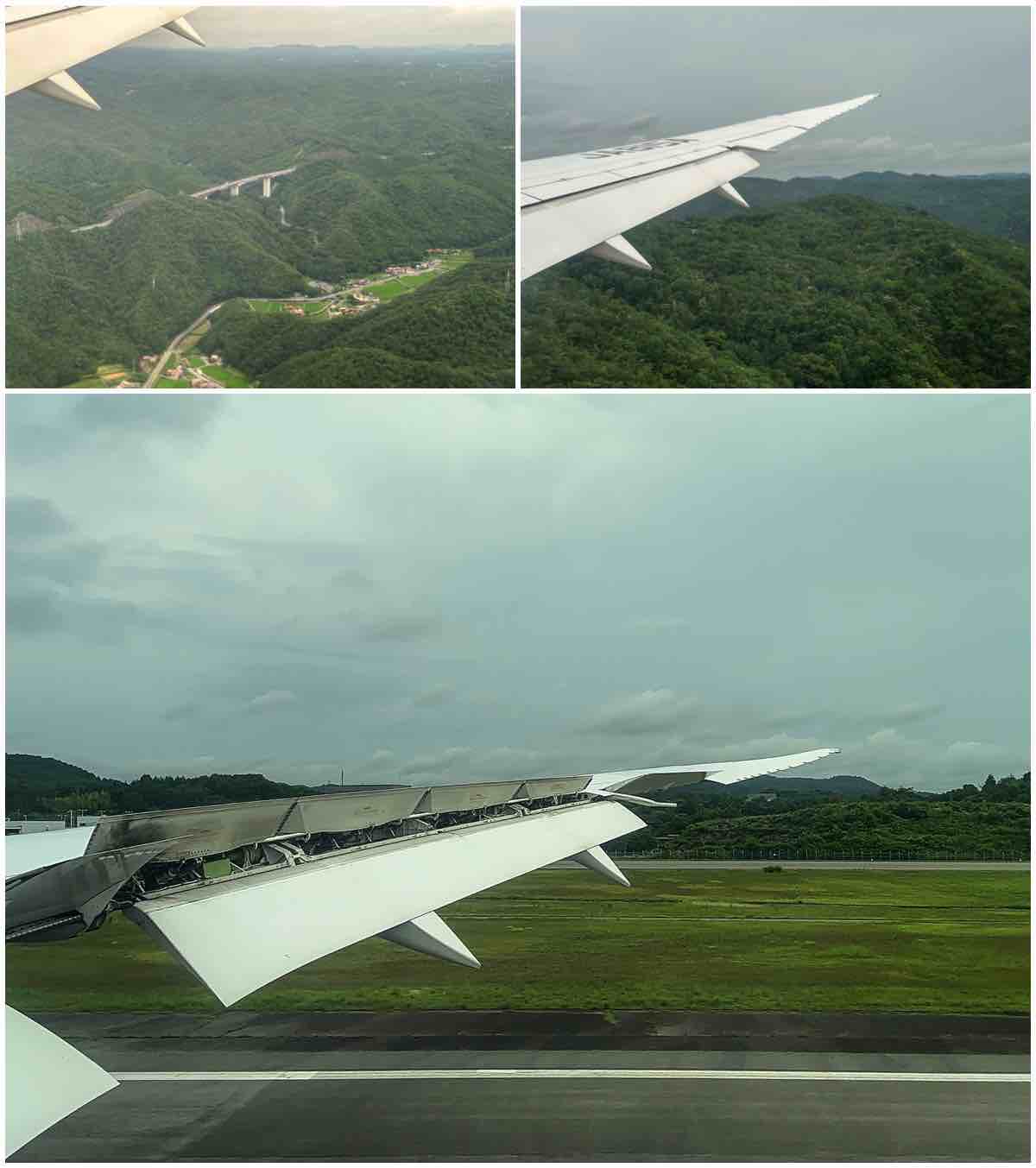 ANA 787-8 landing in Hiroshima