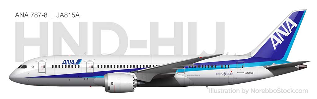 ANA 787-8 (JA815A) side view