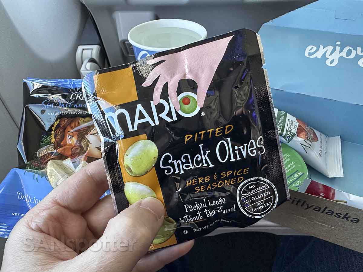 Alaska Airlines Mediterranean Tapas Picnic Pack olives