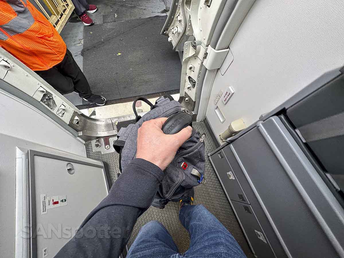 Alaska Airlines 737 MAX 9 boarding door frame
