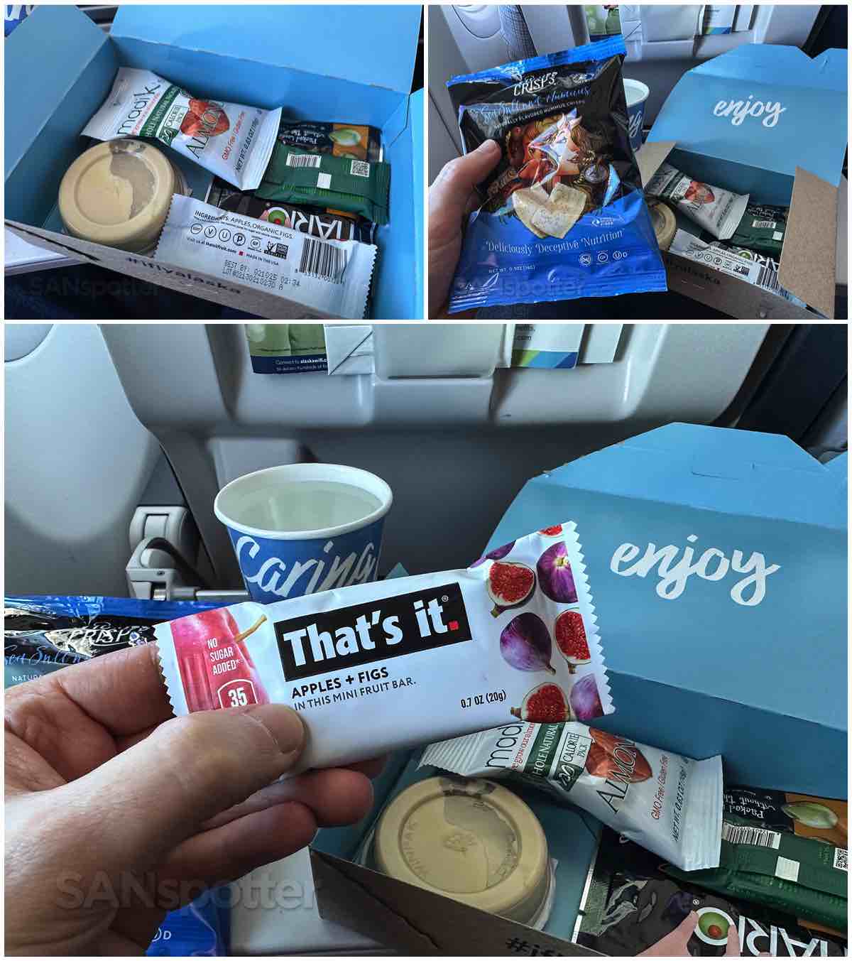 Contents of the Alaska Airlines Mediterranean Tapas Picnic Pack