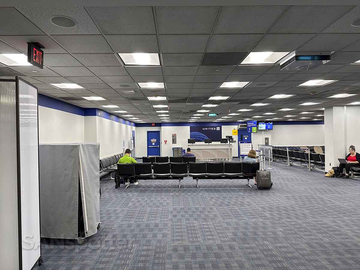 Empty gate D3 Washington Dulles airport