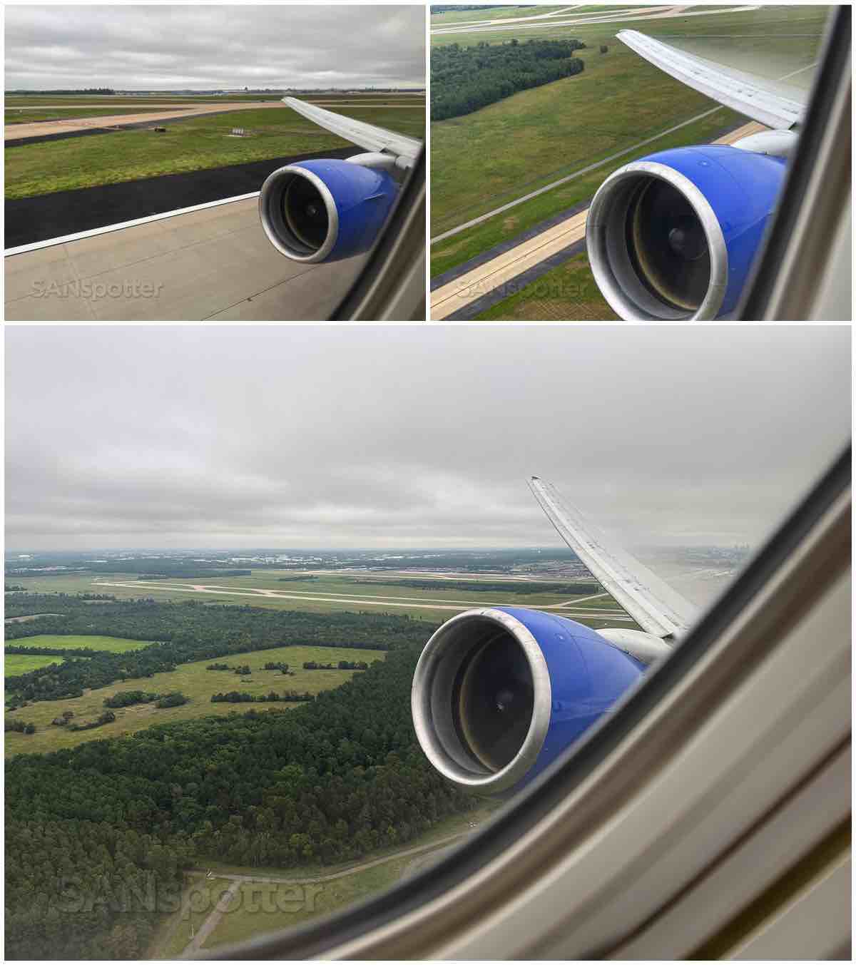 United 777–200 takeoff from Washington Dulles airport