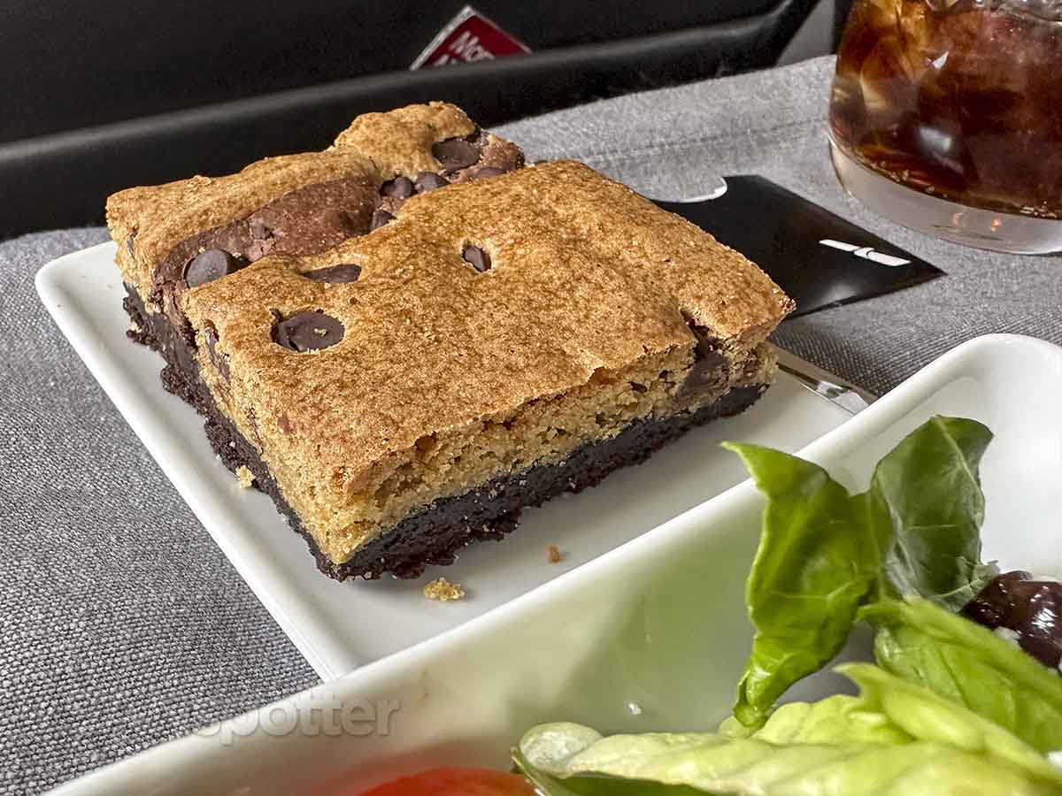 American airlines first class lunch dessert