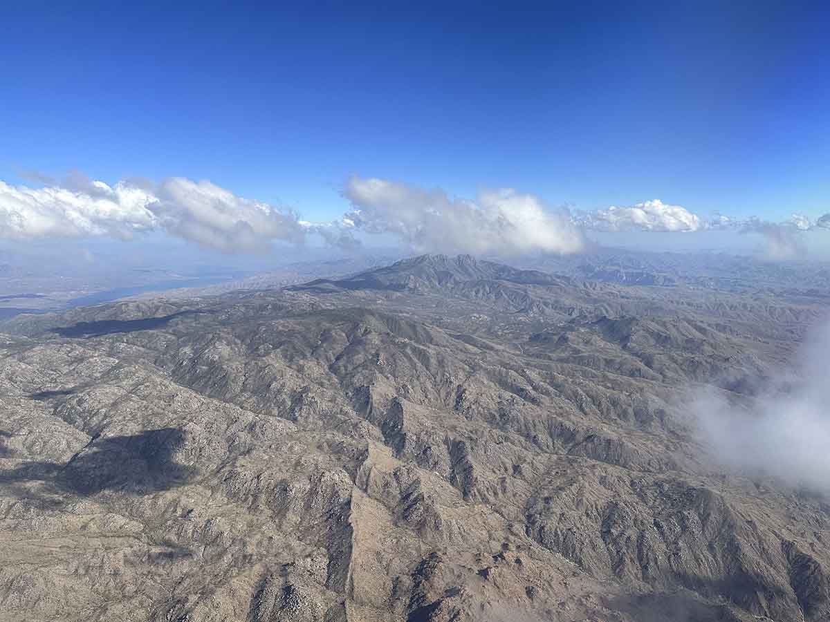 Mountainous terrain East of Phoenix