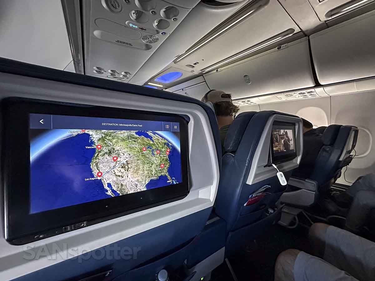 Delta 737-900 first class seat recline