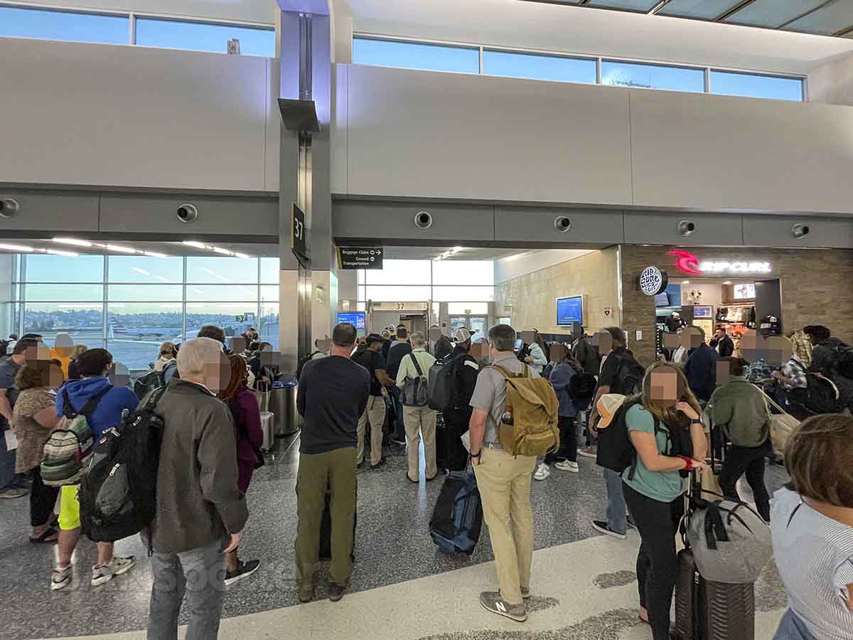 Boarding Delta comfort plus passengers Gate 37 San Diego airport
