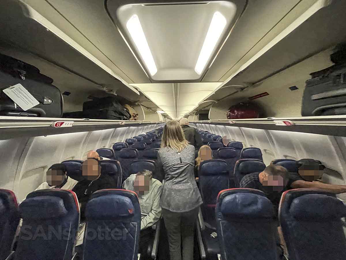 Delta 757-300 Comfort Plus cabin