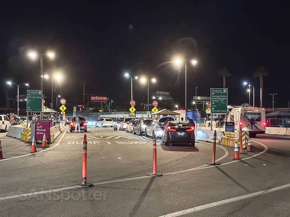 Uber and Lyft pickup area terminal one San Diego airport