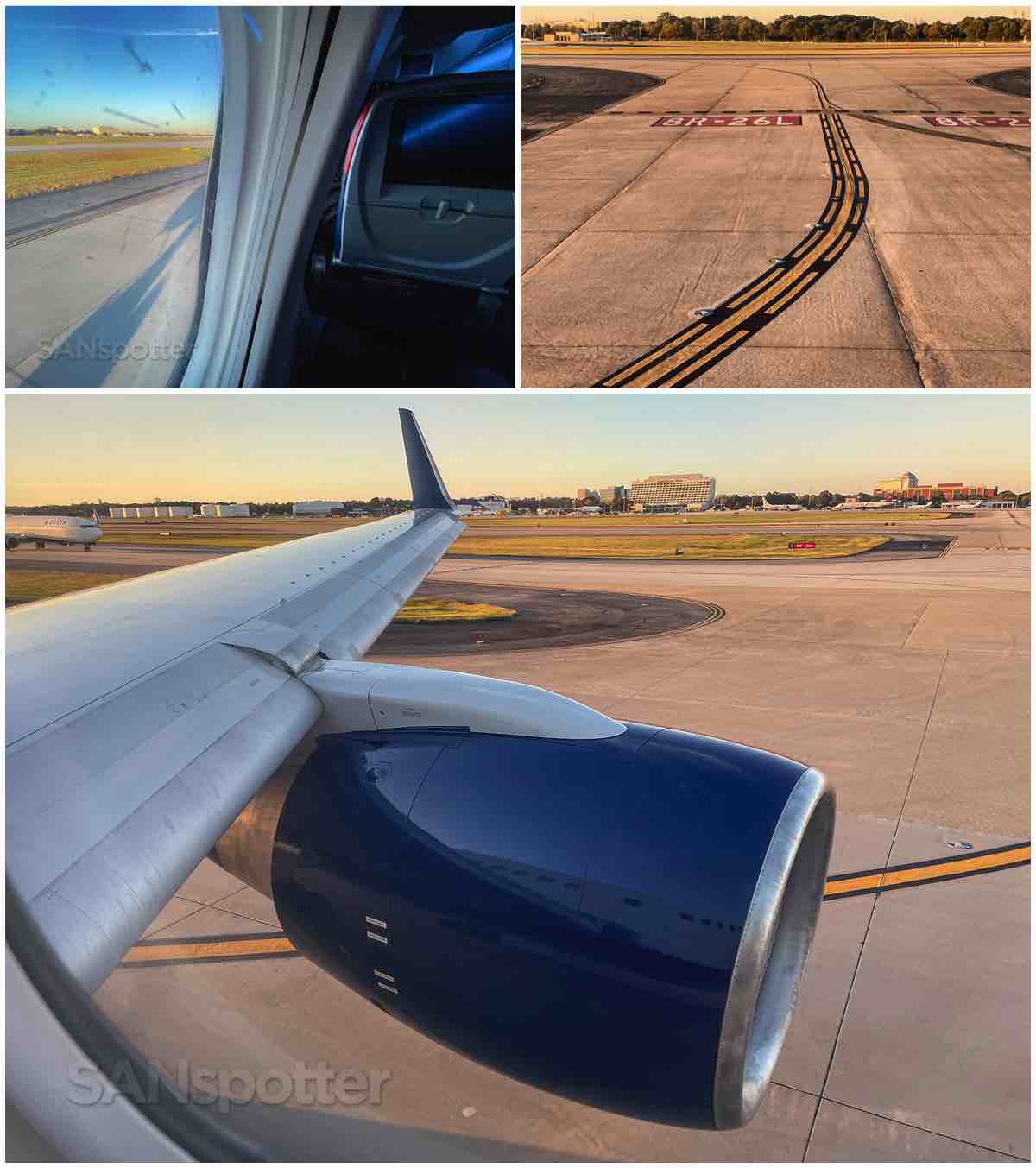Taxiing to runway in a delta 757-200 at ATL