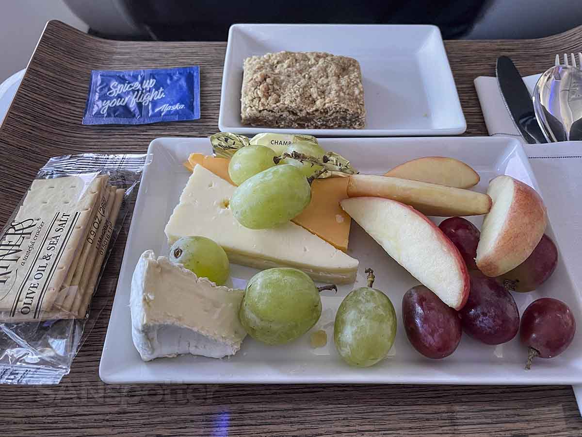 Alaska Airlines Signature Fruit and Cheese Platter