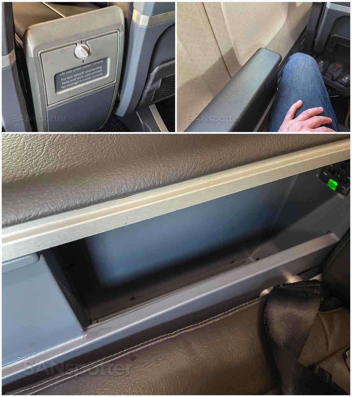 American Airlines 737-800 first class seat features