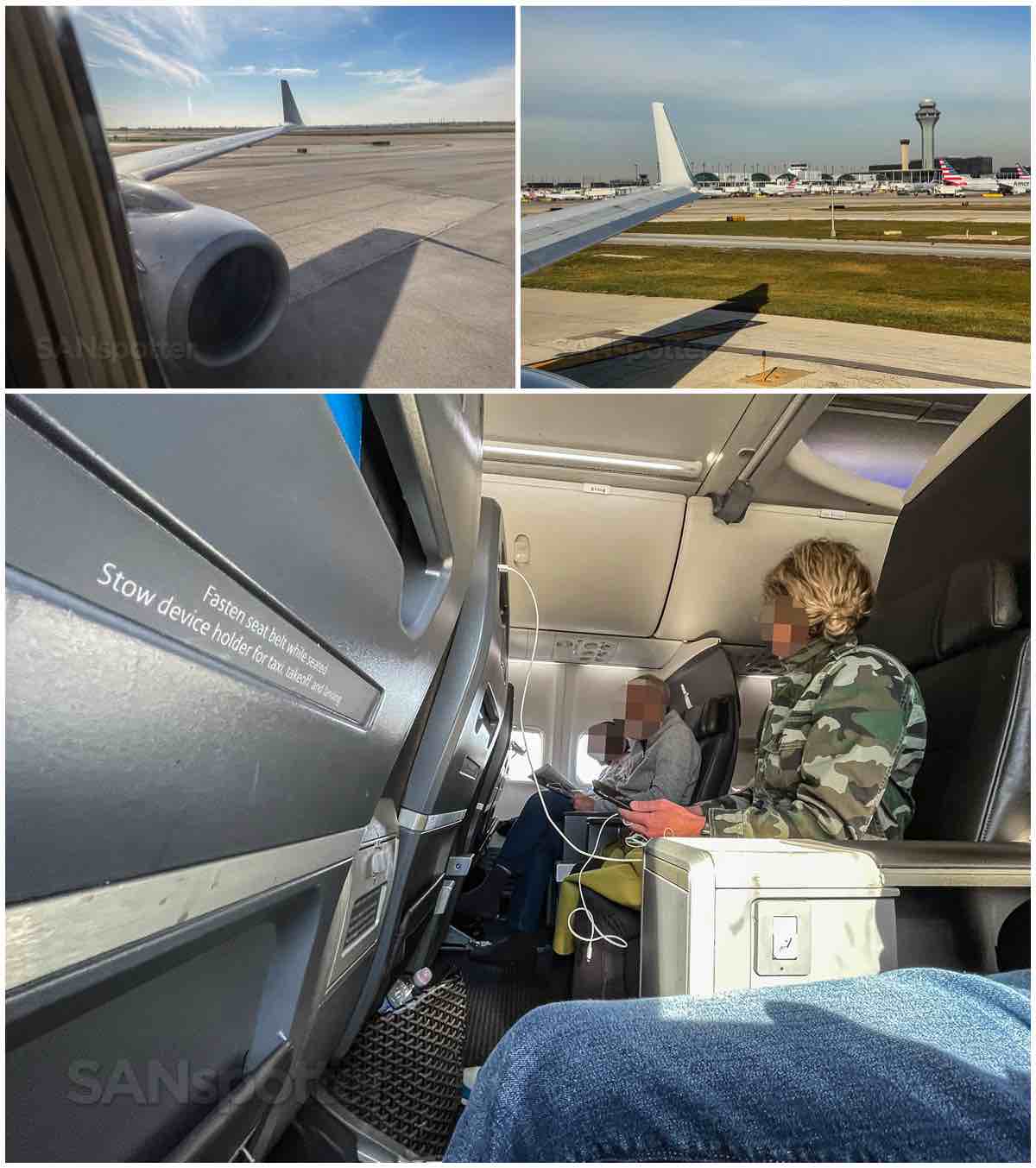 American Airlines 737-800 first class passengers