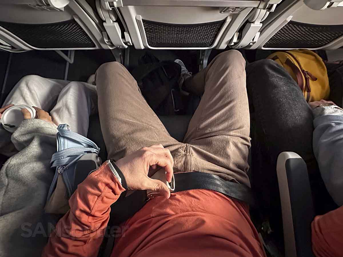 Alaska Airlines 737 MAX 9 economy seatbelt
